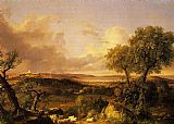 Thomas Cole View of Boston painting
